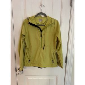 Royal Robbins Men's Citron Green Lightweight 1/4 Zip Windbreaker Jacket Sz Small